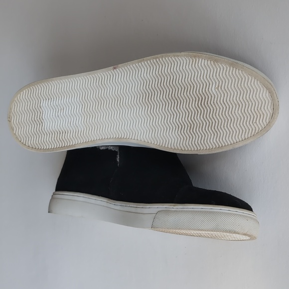 Lucky Brand Black Suede Leather Shoes with Faux Shearling lining size 7.5 Womens - Picture 7 of 7